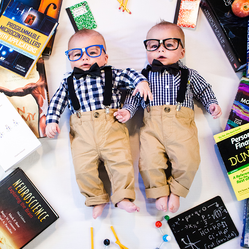 DIY nerd baby photoshoot
