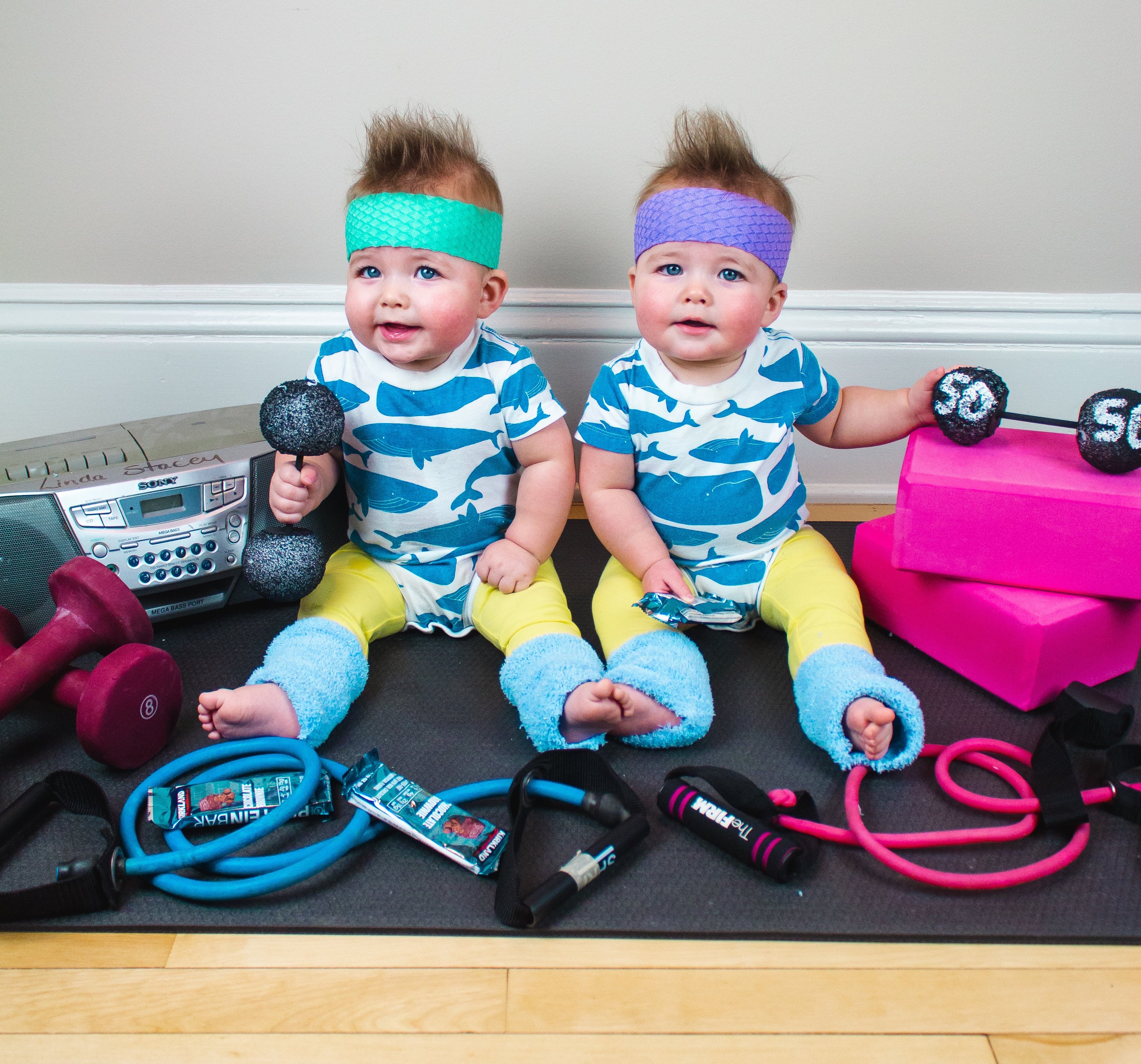 80s baby workout costume