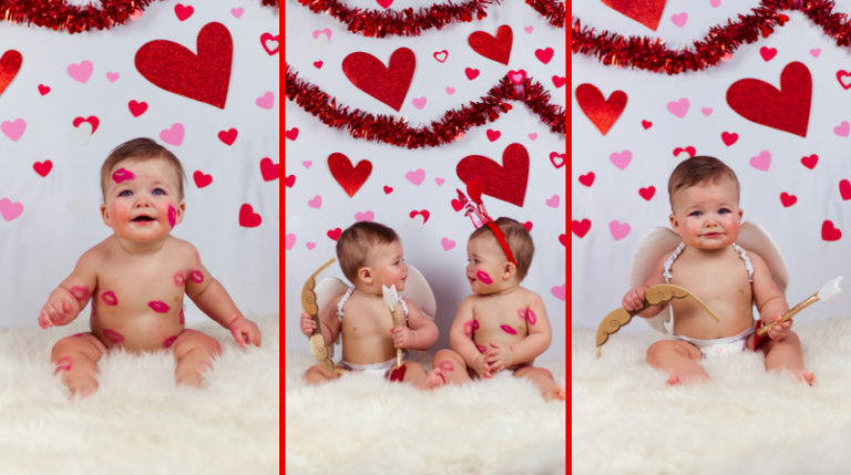 How to take your own Valentines Baby Photoshoot