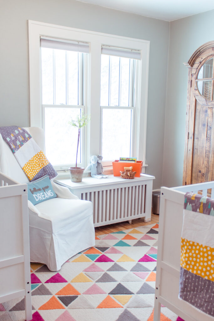 Twin Nursery design and decor