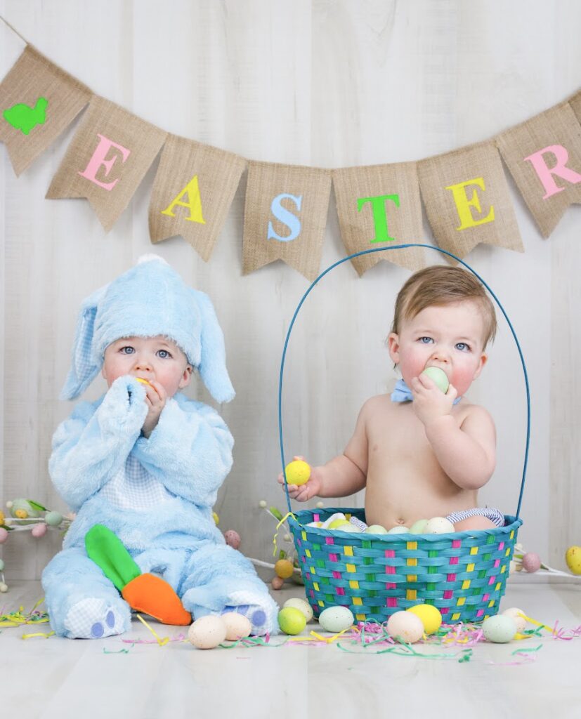 baby easter photoshoot