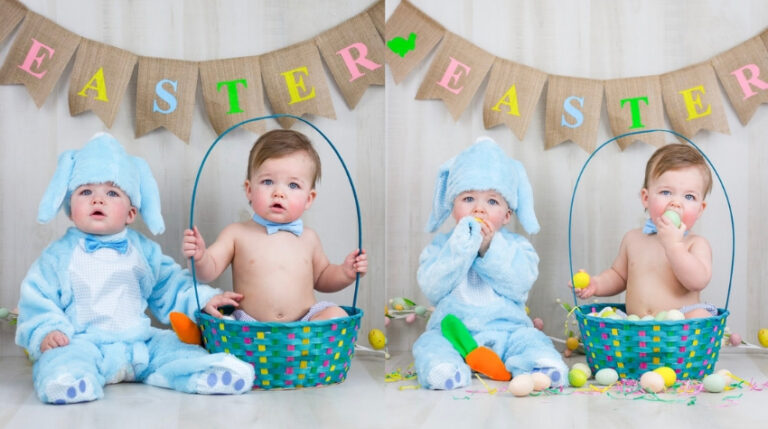 How to take your own Easter baby photoshoot