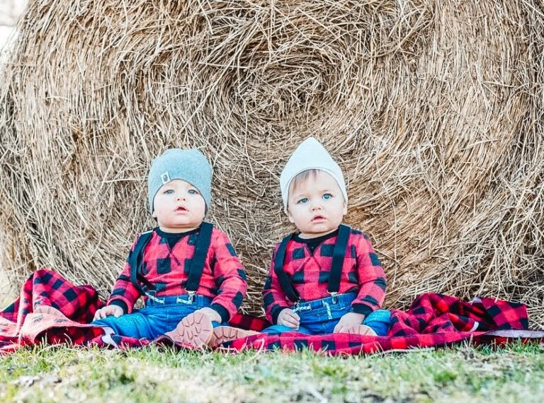 The Twins One Year Old Photoshoot