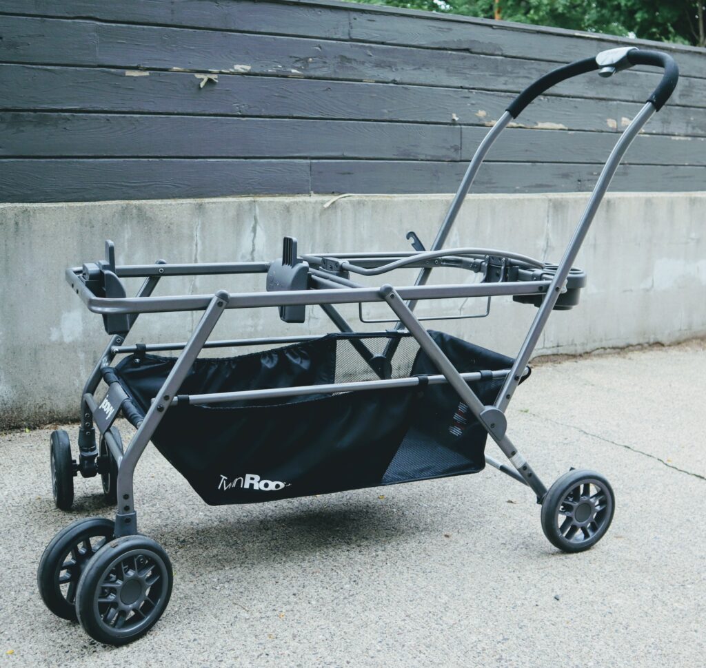 double stroller folds down small