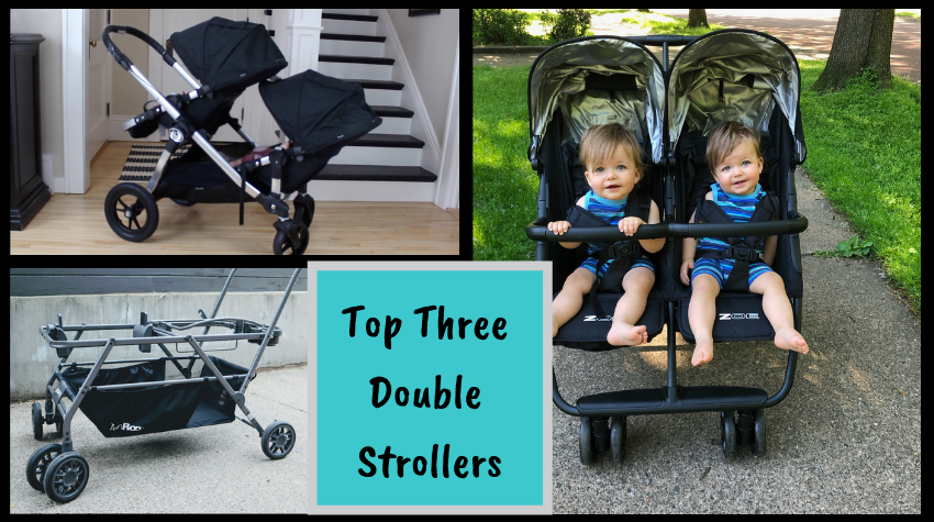 twins in stroller