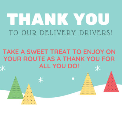 Free Printable’s (Thank You Signs for Delivery Drivers)