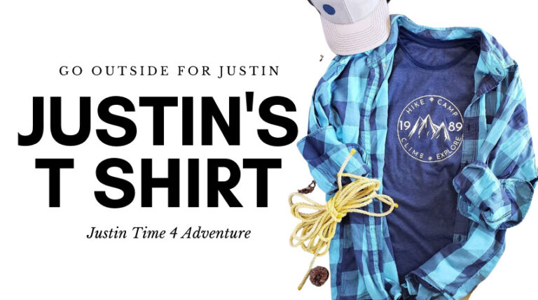 Custom T shirts in honor of Justins love for the outdoors