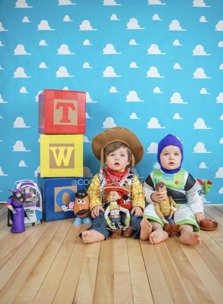 DIY toy story photoshoot