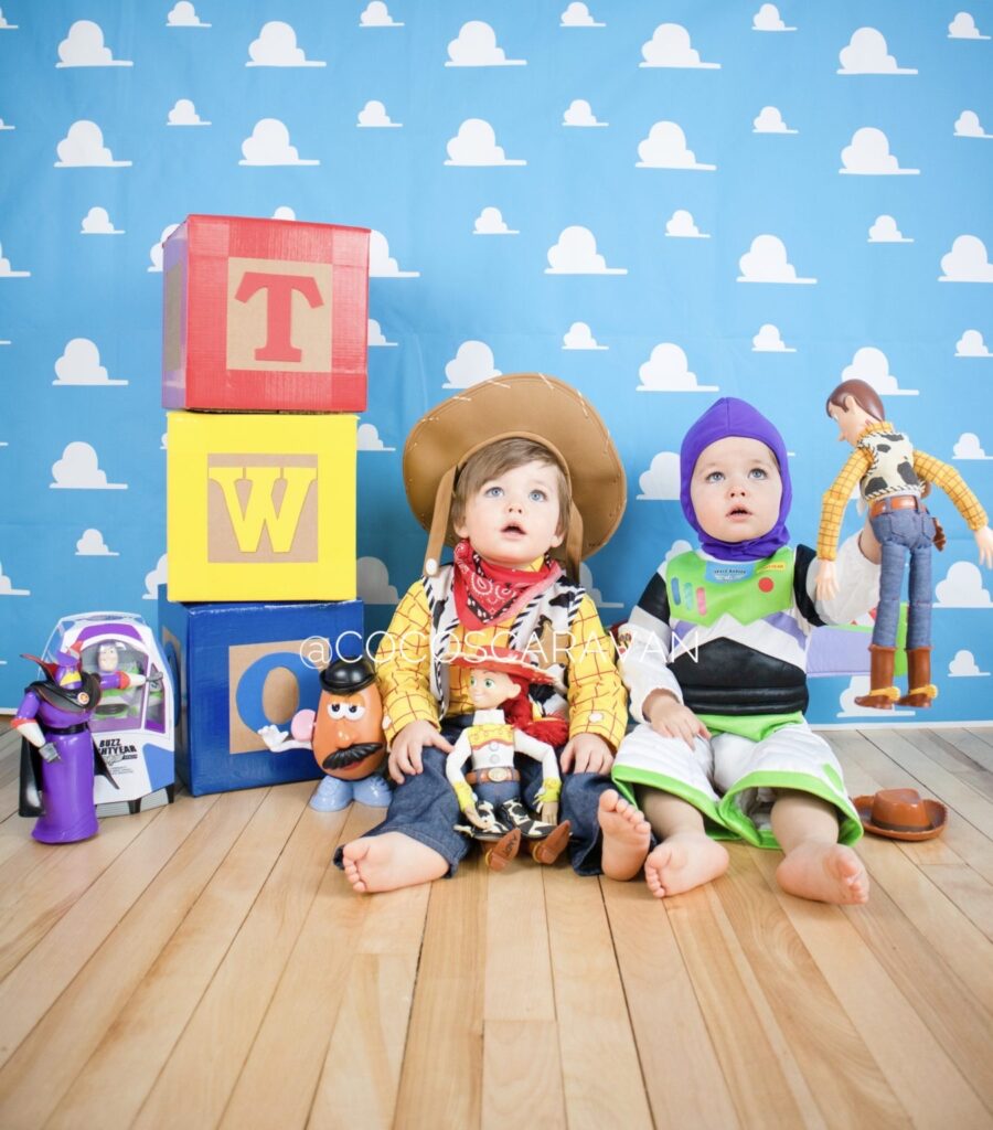Toy Story photoshoot for two year old birthday
