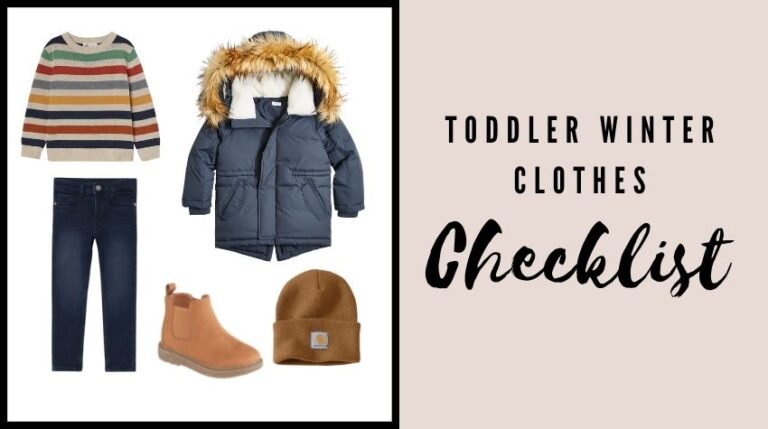 The best checklist for Toddler winter clothes