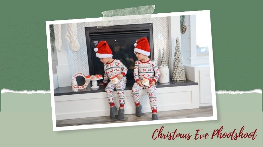 DIY Christmas photoshoot for kids