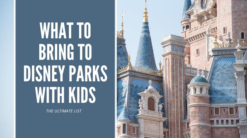 Disney packing list with kids