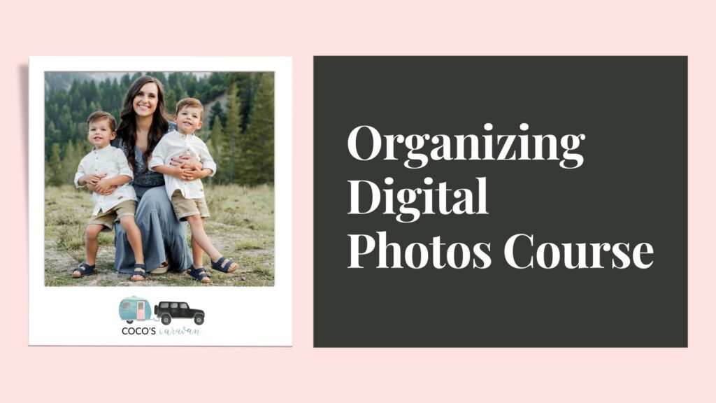 Organizing digital photos courses