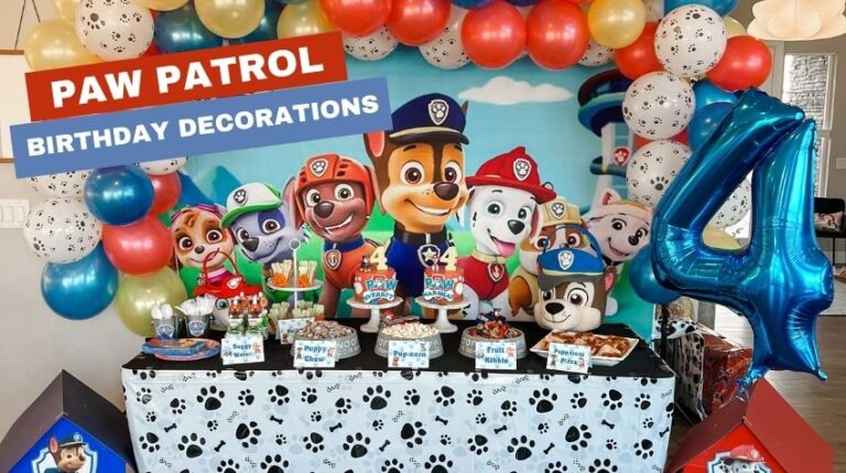 Cute and affordable Paw patrol birthday decorations