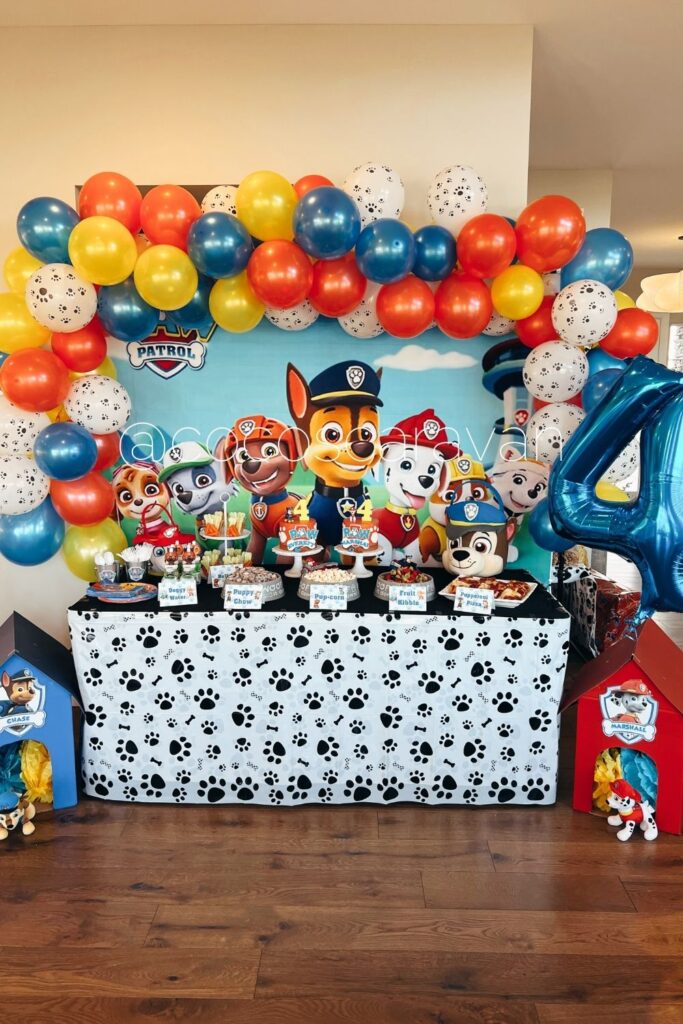 Cute and affordable Paw patrol birthday decorations - Coco's Caravan