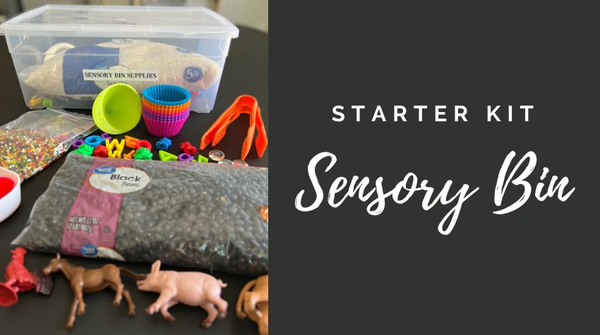 Sensory Bin, Kinetic Sand Kit, Sensory Kit, Sensory Kit for Kids