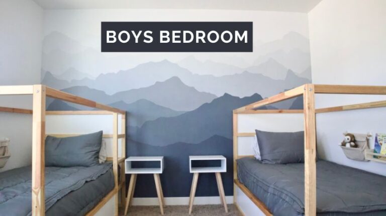 The best mountain themed boy bedroom