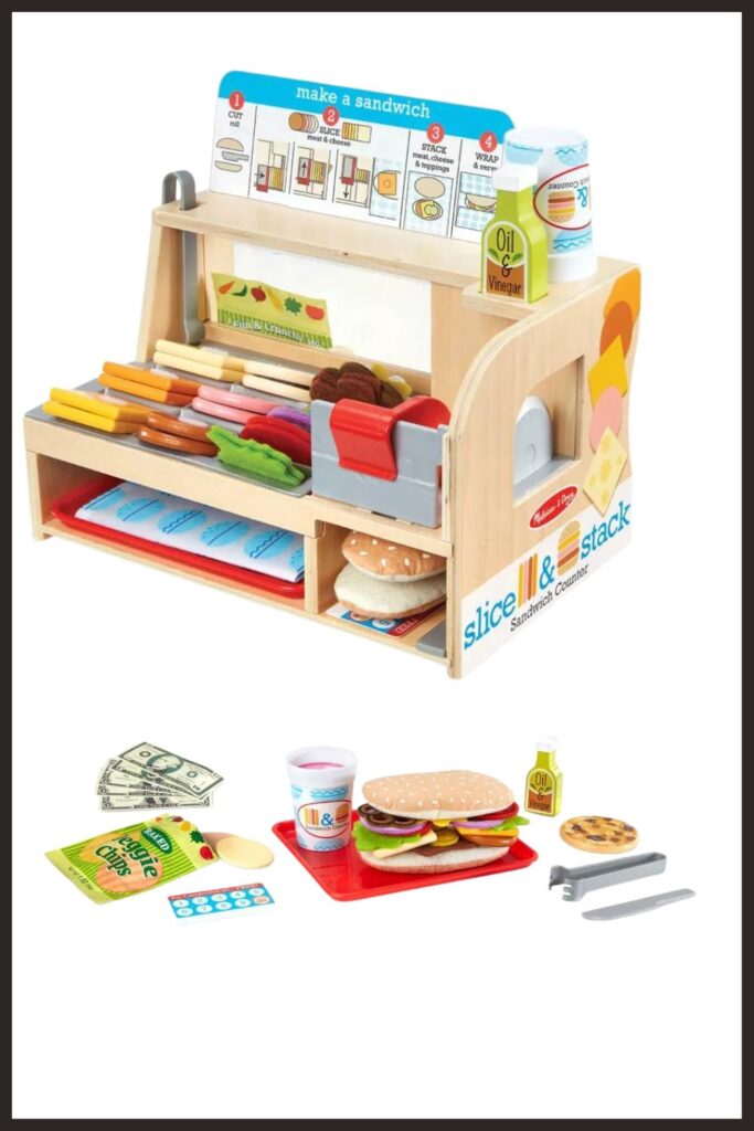 Melissa & Doug Slice & Stack Sandwich Counter : Target