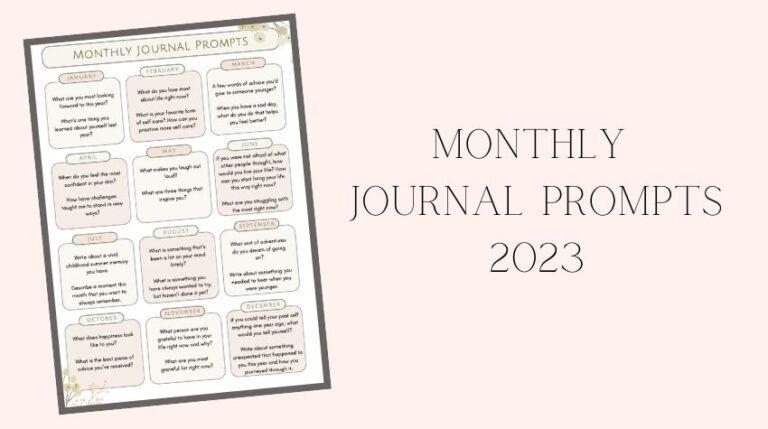 January Newsletter: Monthly Journal Prompts