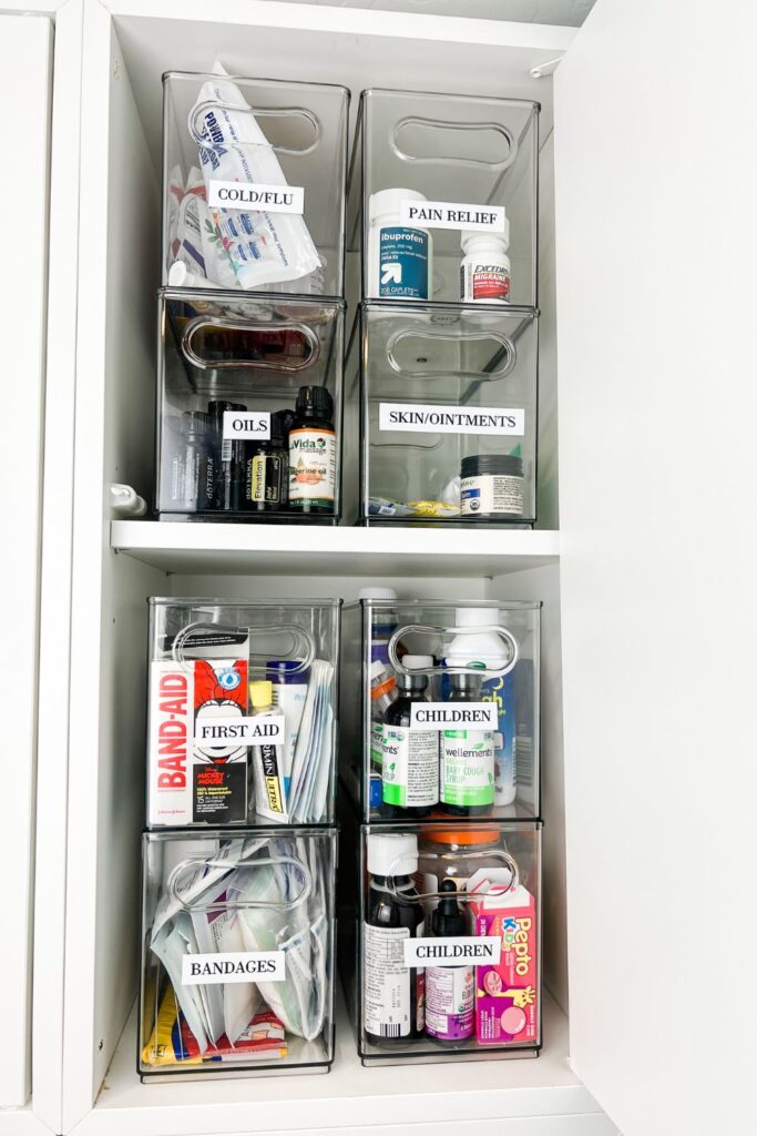 Medicine Cabinet  Medicine cabinet organization, Medication organization  storage, Cabinets organization