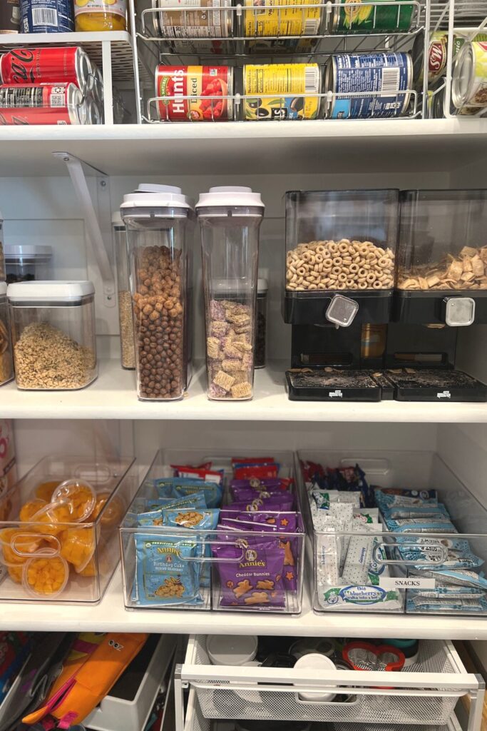 CREATING AN ORGANIZED SNACK CABINET