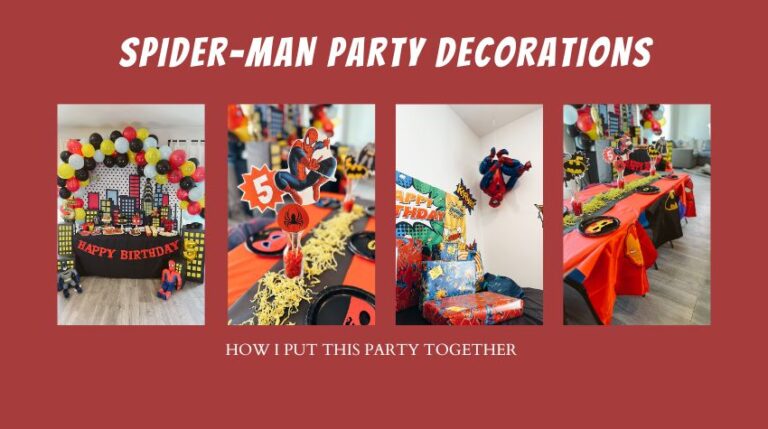 The best Spiderman birthday decorations