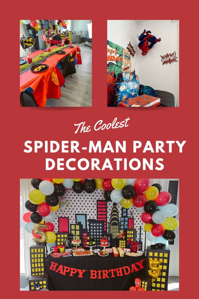 Spiderman birthday decorations