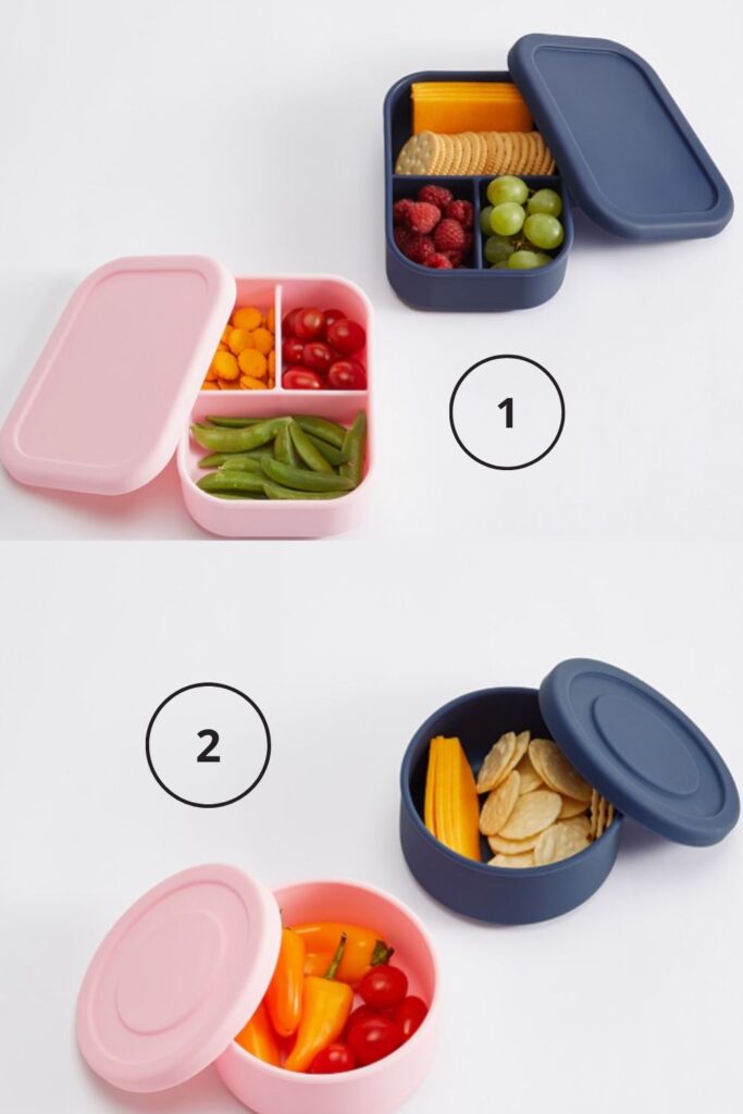 Toddler Travel Hack: Snack Bento Box - Lemon Stripes