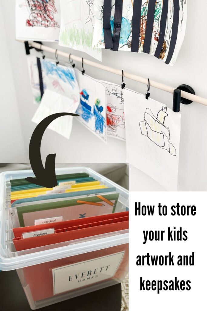 Organising and storing children's artwork-Blog