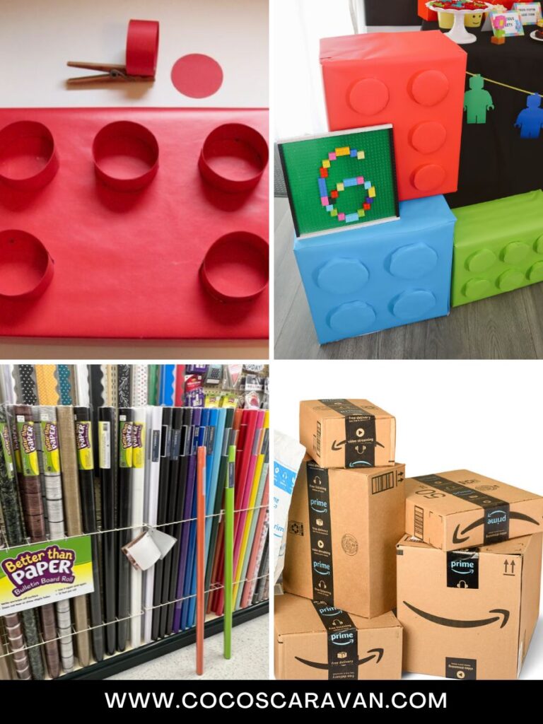 If you’re looking for some great Lego birthday decorations, then you’ve come to the right place. I’ll show you how to create this amazing superhero backdrop and table decorations. Continue reading for links to all the products below.