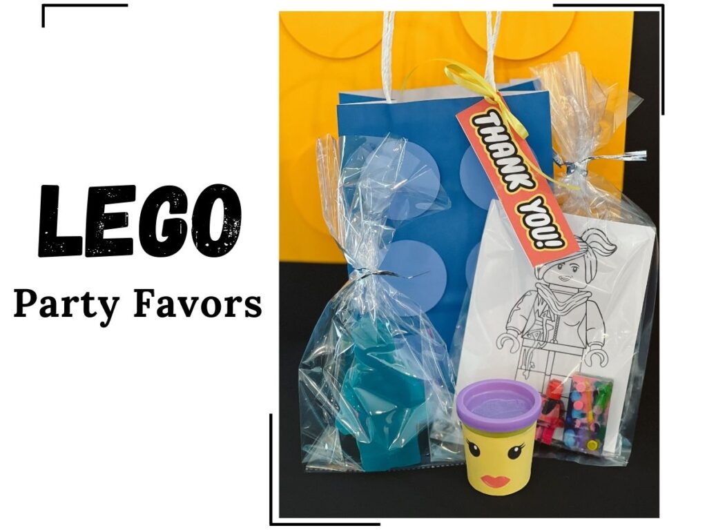 Delight your little builders with Lego party favors! From lego coloring sheets to yummy gummies, these fun treats are sure to spark creativity and joy long after the party ends. Explore my selection for the perfect additions to your LEGO-themed birthday party. 