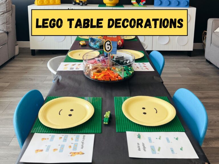 The best Kids Lego party table decorations