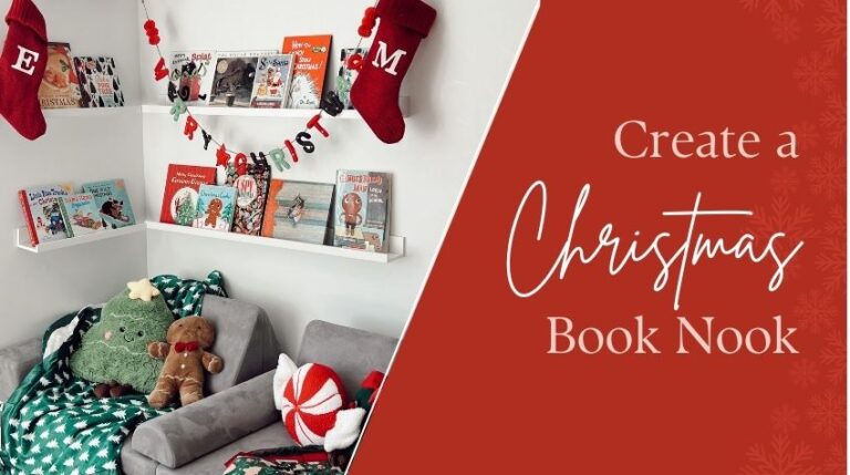 How to Create a Cozy Christmas Book Nook