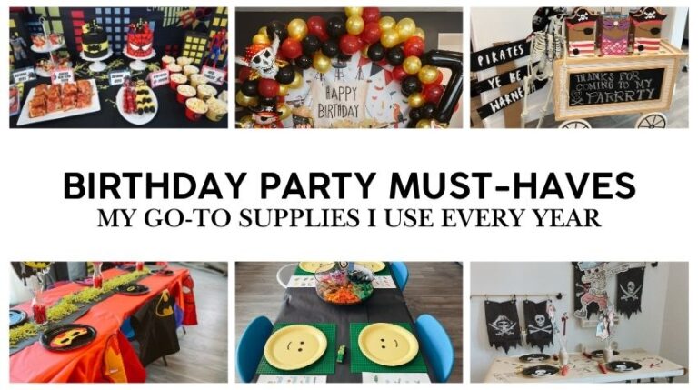Birthday Party Must-Haves: My Go-To Supplies I Use Every Year