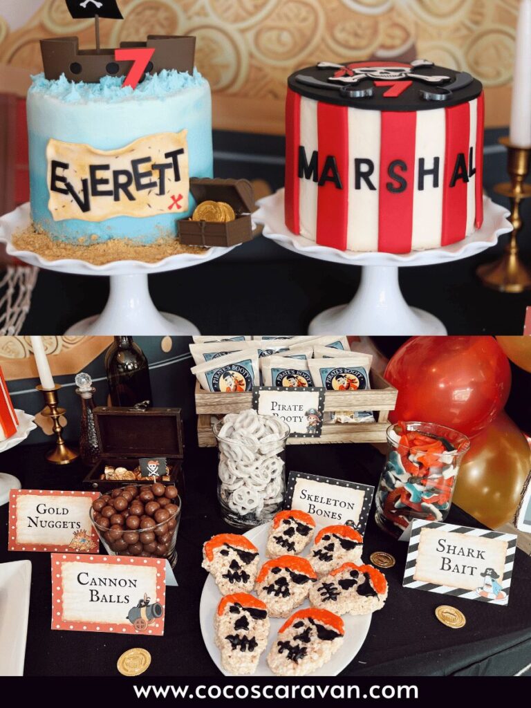 If you're looking for pirate party food ideas, you're in the right place! I've put together some fun and creative food ideas that fit perfectly with a pirate theme. I love when the food ties into the party vibe, and I had a great time coming up with pirate-inspired treats. You’ll also find free printable food labels below to make setup even easier!