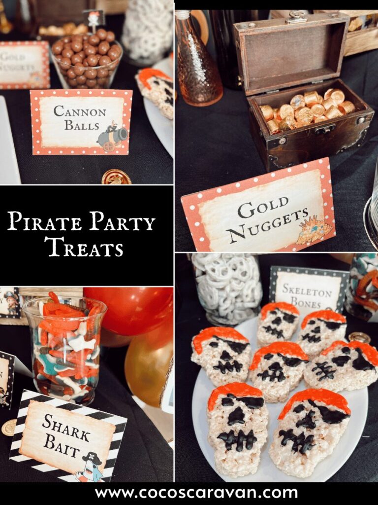 If you're looking for pirate party food ideas, you're in the right place! I've put together some fun and creative food ideas that fit perfectly with a pirate theme. I love when the food ties into the party vibe, and I had a great time coming up with pirate-inspired treats. You’ll also find free printable food labels below to make setup even easier!