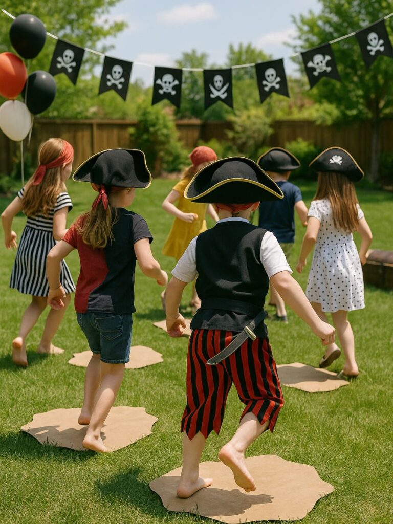 Set sail for fun with these exciting pirate party games! From treasure hunts (with free printables) to coloring wooden swords, discover creative and adventurous games that will keep kids entertained all party long.