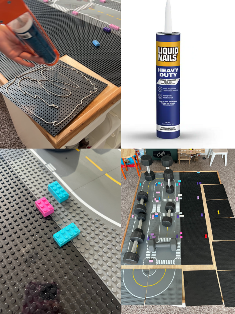 Looking for a simple way to create a LEGO table without building an entire piece of furniture? This DIY LEGO table top is such a fun and functional project—and it’s easier than you think! One side is covered with LEGO baseplates for building, and the other is a smooth surface perfect for everyday use like drawing, puzzles, or snacks. The best part? It rests right on top of IKEA Trofast storage units, so you don’t even have to build a base!