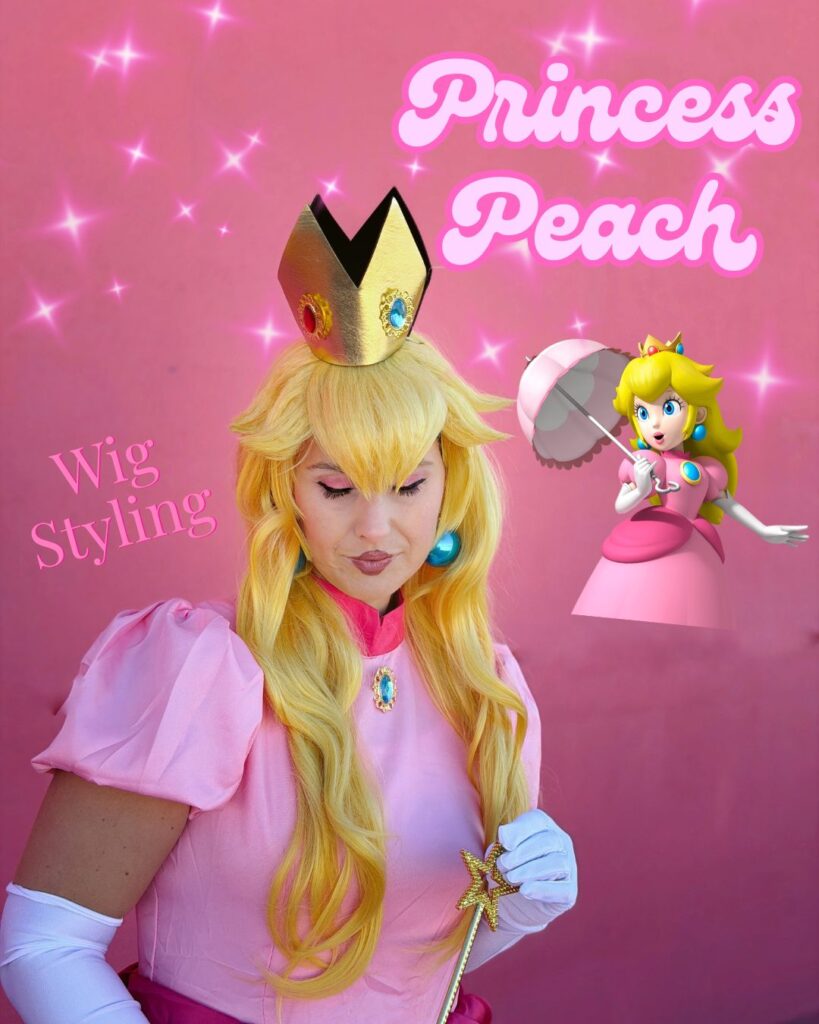 Learn how to make a DIY Princess Peach costume! I’ll show you step-by-step how to style and animate the wig, craft her signature earrings, and bring the beloved Nintendo princess to life for cosplay or Halloween