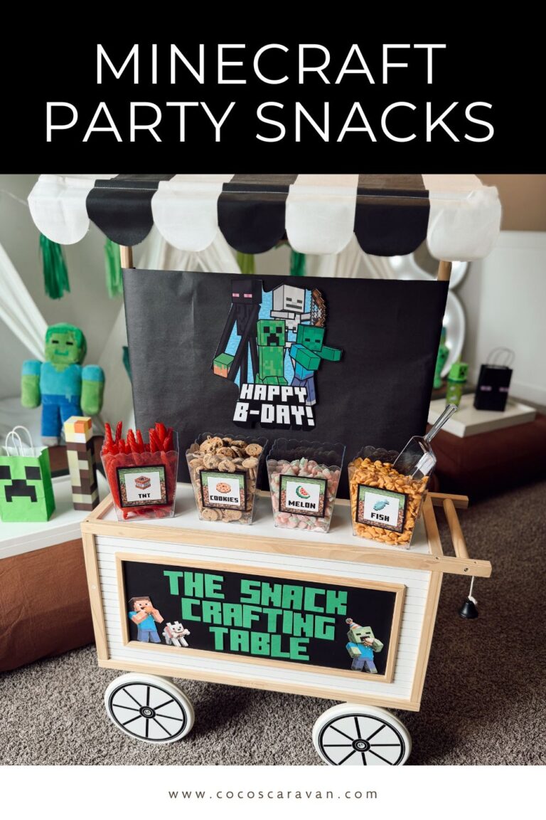 The Easiest Minecraft Party Snacks (With Free Labels!)