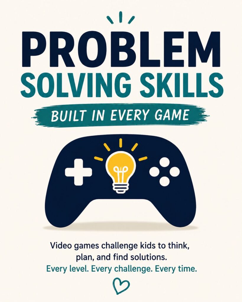 Benefits of Video Games for Kids: Discover how video games can improve problem-solving, reading, creativity, perseverance, and social skills when used with healthy boundaries.