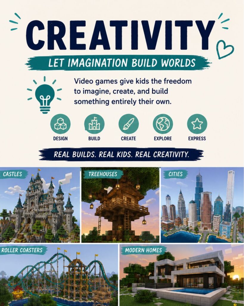 Benefits of Video Games for Kids: Discover how video games can improve problem-solving, reading, creativity, perseverance, and social skills when used with healthy boundaries.