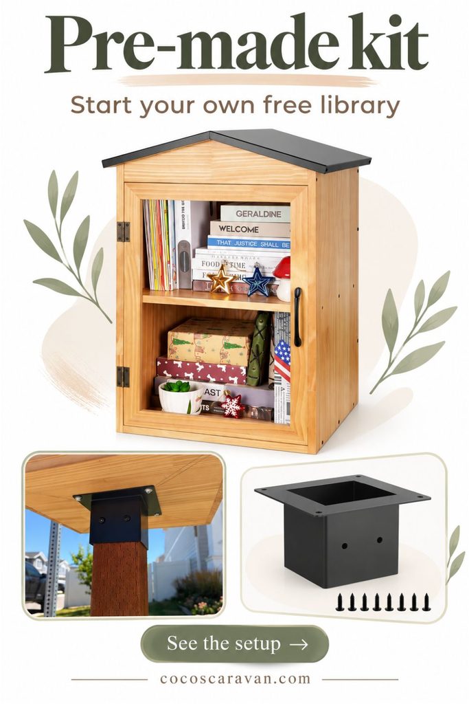 Learn how to start a free library: choose a premade kit, pick a theme, find the right location, and install it for neighbors to share books, puzzles, and more.