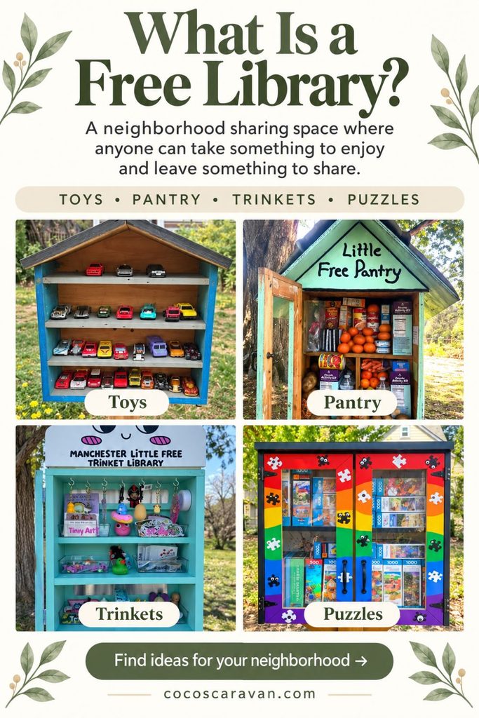 Learn how to start a free library: choose a premade kit, pick a theme, find the right location, and install it for neighbors to share books, puzzles, and more.
